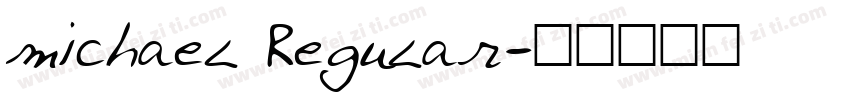 michael Regular字体转换